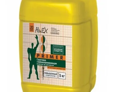 фото Грунтвка полимерная морозостойкая ALINEX PRIMER, 10 кг