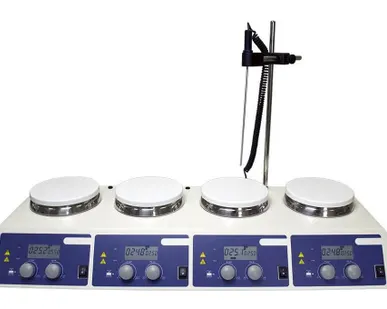 фото Мешалка магнитная ULAB US-4150D (4×10 л, 200…1500 об/мин, +340 °С) 