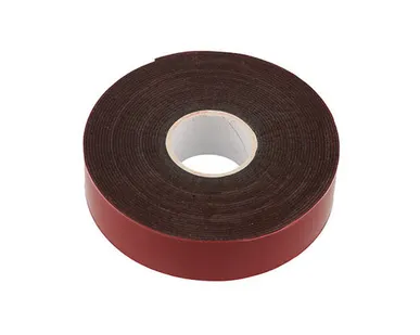 фото Двухсторонний скотч REXANT, серый, на HBA акриловой основе, 12 мм, ролик 5 метров