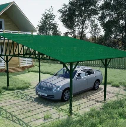 Фото №0 Односкатный навес №33 из поликарбоната 5,9х6,3 м