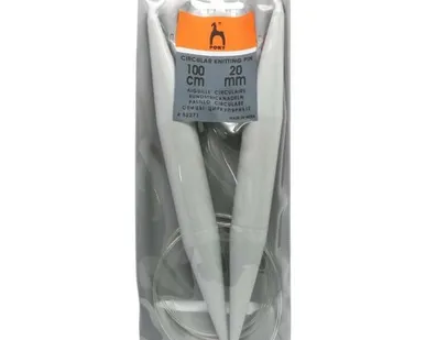 фото 52271 Спицы круговые 100 см/ 20,00мм, пластик PONY