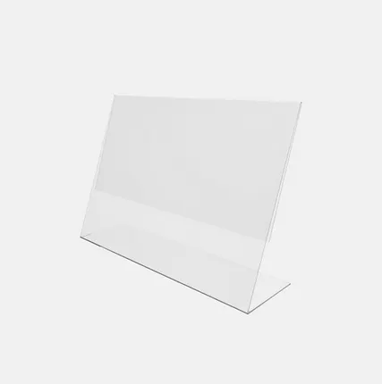 Фото №0 Ценникодержатель горизонтальный 80*60мм, акрил 1,0мм