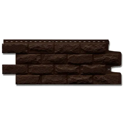 Фото №0 Фасадная панель Grand Line Колотый Камень коричневый 1102*417мм (раб.размер 982*390 мм)