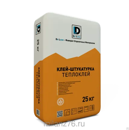 Фото №0 Клей штукатурка Теплоклей De Luxe 25 кг.