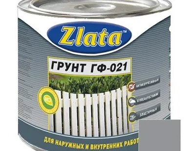 фото Грунтовка Zlata ГФ-021 серая 0,9 кг