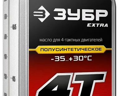 фото Масло для 4-х тактных двигателей 70612-1 Зубр EXTRA 4Т-5W30, полусинтетика, 1 л.