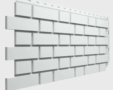 фото Фасадные панели для дома под кирпич Docke Флемиш Белый, 0,46 м