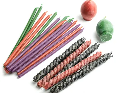 фото Свечи - воск, парафин, скрутки, с травами