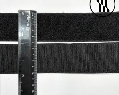 фото Липучка пришивная, цв. Черный, шир. 5 см