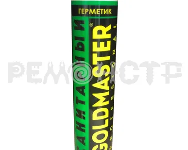 фото Герметик силик санитар 310 мл (прозрачный) GoldMaster (24) П