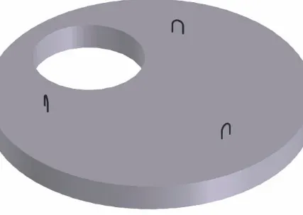 Фото №0 Плита перекрытия колодца ПП 10-1 D 1160 d 700 H 100 175кг 0,07м3