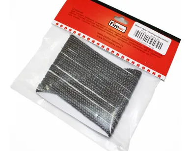 фото Шнур уплотнительный из керамического волокна, 8мм, L=2м, чёрный, самоклеющийся, FireWay