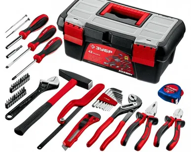 фото Набор инструмента ЗУБР Хозяин-42 22105 42 предмета