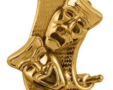 фото Фигурка - приз - награда Театр с надписью на каменном основании