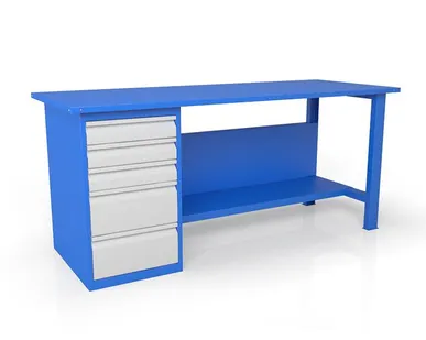 фото Однотумбовый стационарный верстак ВСТ-Н 18/50-ПС1250