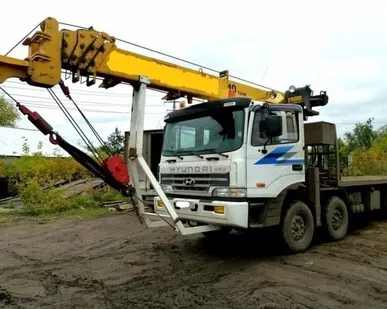 фото Аренда воровайки с краном-манипулятором 20 тонн