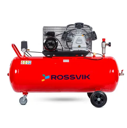 Фото №0 Компрессор ROSSVIK СБ4/С-200.LB40, 580 л/мин, 10 бар, ресивер 200 л, 380 В/3 кВт, красный