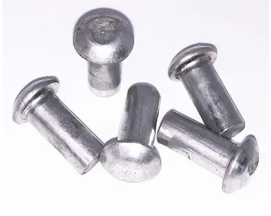 фото Заклепка забивная с полукруглой головкой 4х8 алюминиевая ГОСТ 10299-80 / DIN 660, 100 шт