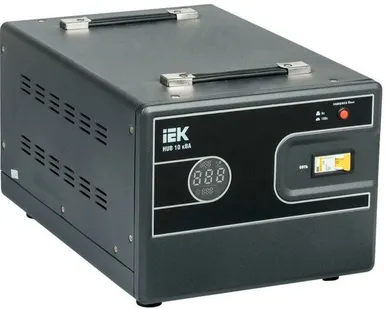 фото Стабилизатор напряжения 1ф 10кВА HUB переносной IEK IVS21-1-010-13
