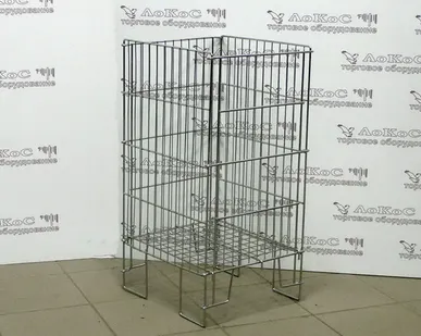 фото Корзина для распродаж с усиленным дном 600х600, цинк