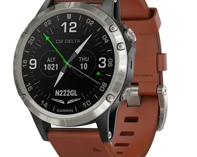 фото Часы Garmin D2 Delta для пилотов кожаный ремешок