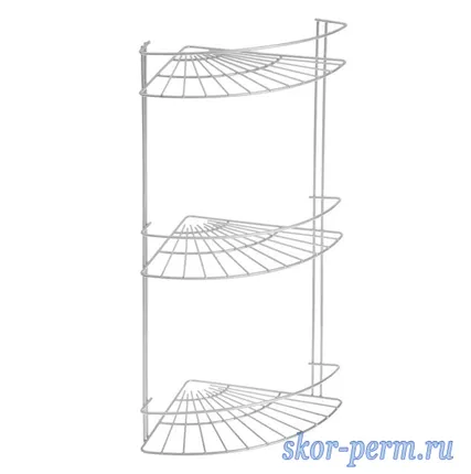 Фото №0 Полка для ванны угловая трехярусная (СЛ2049810)