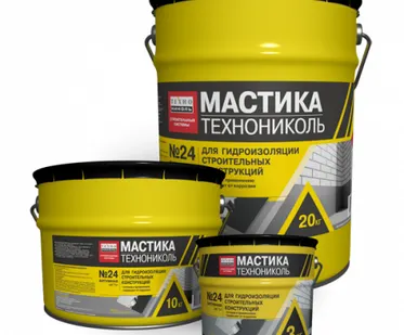 фото Мастика гидроизоляционная ТЕХНОНИКОЛЬ №24 (МГТН), ведро 20 кг