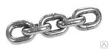 Фото №0 Цепь сварная короткозвенная DIN 766, цинк 8мм