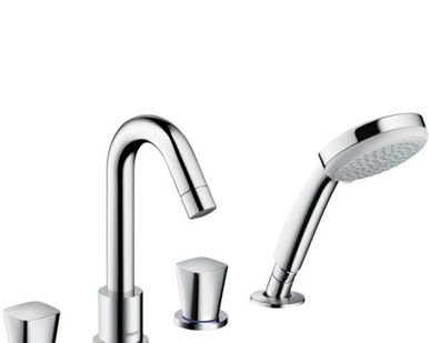 фото Смеситель HANSGROHE Logis для ванны на 4 отверстия, хром - 71314000