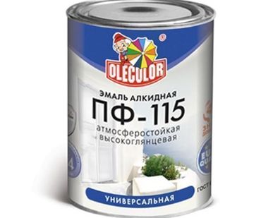 фото Эмаль алкидная ПФ-115 белая "Усадьба", 0,9 кг