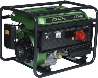 фото Генератор трехфазный бензиновый Hitachi E57S(3P)