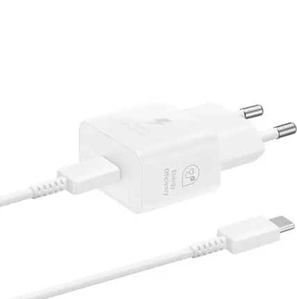 Фото №0 Сетевое зарядное устройство Samsung 25W USB-C EP-T2510 + Cable White