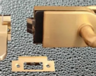 фото Комплект GL- 310P (102), дверная защелка, SG матовое золото