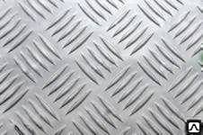 фото Лист рифленый 2 алюминиевый, стальной, нерж. квинтет,чечевица,ромб,диамант