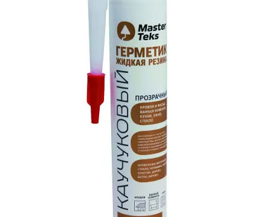 фото Герметик Каучуковый жидкая резина прозрачный 290мл MasterTeks