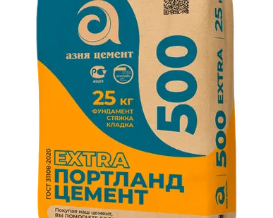 фото Цемент Азия (Пенза) М-500 Д-20 25 кг.
