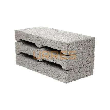 Фото №0 Керамзитоблок пустотелый 4Щ М50 390х190х188 мм