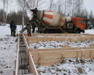 фото Бетон М 350 (В 25) с противоморозной добавкой.