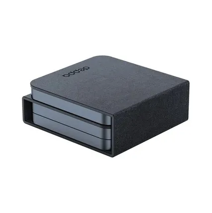 Фото №0 Беспроводная зарядная станция Deppa 3 в 1 MagSafe Mini Fold Travel QI 20.5w складная черная