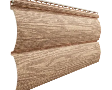 фото Сайдинг Docke Блок-Хаус D4.7T Рябина Деке LUX под дерево