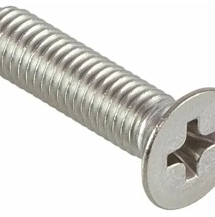 Фото №0 Винт DIN 965 М 8х25 А2 с потайной головкой из нержавеющей стали, 10шт.