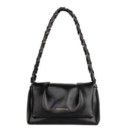 Фото №0 Черная сумка с драпировкой Новара TJ COLLECTION YJ 5151025 BLK