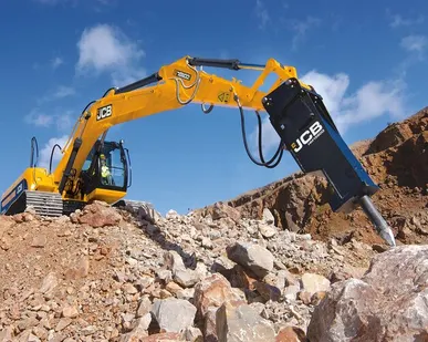 фото Экскаватор колесный полноповоротный JCB JS200W MON + гидромолотDelta F20S