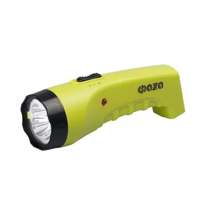 Фото №0 Фонарь ручной AccuF2-L04-gn 4LED аккумулятор 400мА.ч 2 режима: 100проц./25проц. выдвижная вилка; индикатор зарядки зел. ФАZА 2857859
