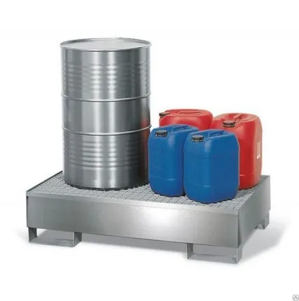 Фото №0 Сточный поддон 200 л, из нержавеющей стали, под 2 х 205 л бочки