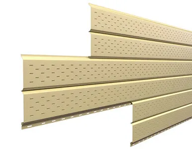 фото Металлический cофит L-брус перфорированный - 3000, 0.45_(Полиэстер, RAL 1014 (Слоновая кость)