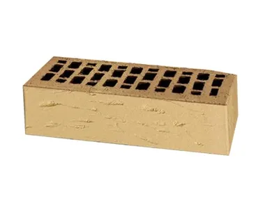 фото Кирпич лицевой керамический «Слоновая кость» «Рустик» пустотелый одинарный