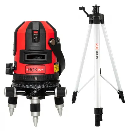 Фото №0 Лазерный уровень RGK UL-41 с калибровкой + штатив RGK LET-170