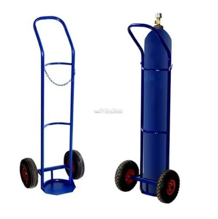 Фото №0 Тележка для баллонов ГБ-1 кислородных, 1 
баллон (2 колеса d 250мм, лит. резина)