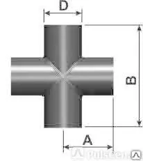 фото Крестовина сварная d200 ПЭ 100 SDR11 (PN16)